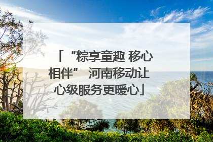 “粽享童趣 移心相伴” 河南移动让心级服务更暖心