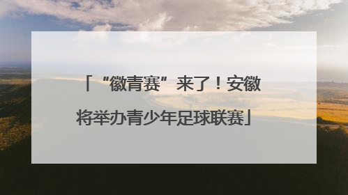 “徽青赛”来了！安徽将举办青少年足球联赛