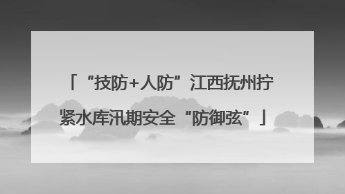 “技防+人防”江西抚州拧紧水库汛期安全“防御弦”