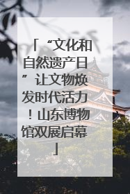 “文化和自然遗产日”让文物焕发时代活力！山东博物馆双展启幕