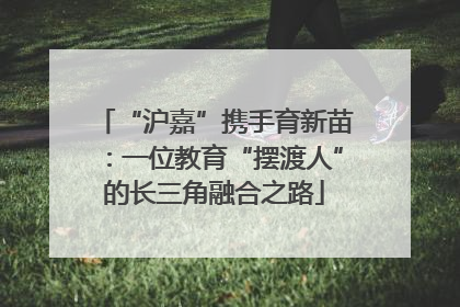“沪嘉”携手育新苗：一位教育“摆渡人”的长三角融合之路