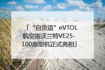 “自贡造”eVTOL航空器沃兰特VE25-100原型机正式亮相