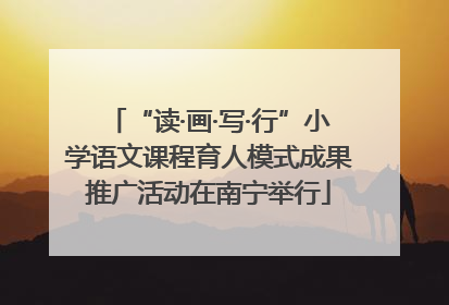 “读·画·写·行”小学语文课程育人模式成果推广活动在南宁举行