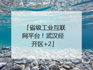 省级工业互联网平台！武汉经开区+2
