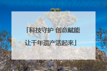 科技守护 创意赋能 让千年遗产活起来