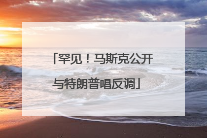 罕见！马斯克公开与特朗普唱反调