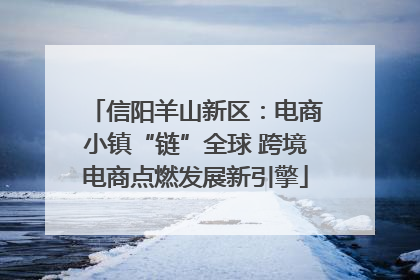 信阳羊山新区：电商小镇“链”全球 跨境电商点燃发展新引擎