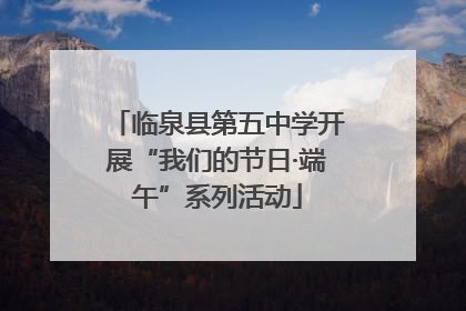 临泉县第五中学开展“我们的节日·端午”系列活动