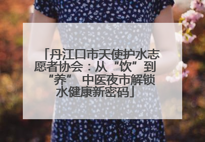 丹江口市天使护水志愿者协会：从“饮”到“养” 中医夜市解锁水健康新密码