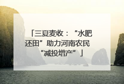 三夏麦收：“水肥还田”助力河南农民“减投增产”