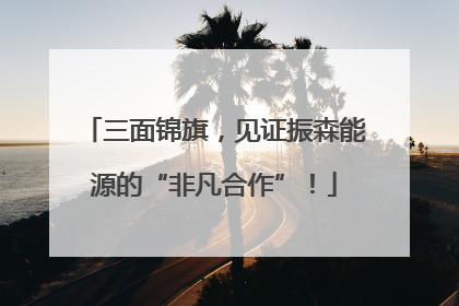 三面锦旗，见证振森能源的“非凡合作”！