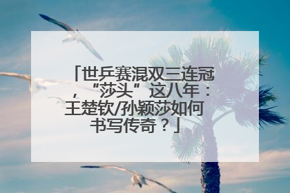 世乒赛混双三连冠，“莎头”这八年：王楚钦/孙颖莎如何书写传奇？