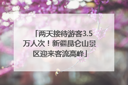 两天接待游客3.5万人次！新疆昆仑山景区迎来客流高峰