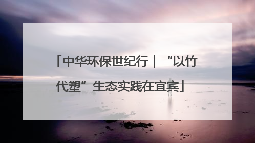 中华环保世纪行｜“以竹代塑”生态实践在宜宾