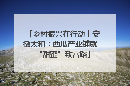 乡村振兴在行动丨安徽太和：西瓜产业铺就“甜蜜”致富路