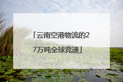 云南空港物流的27万吨全球竞速