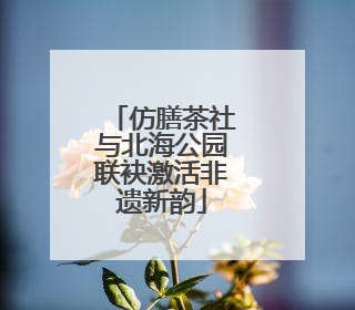仿膳茶社与北海公园联袂激活非遗新韵