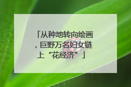 从种地转向绘画，巨野万名妇女链上“花经济”