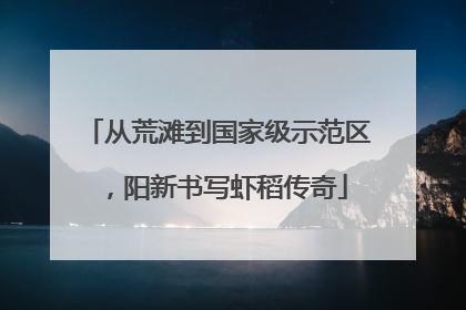从荒滩到国家级示范区，阳新书写虾稻传奇
