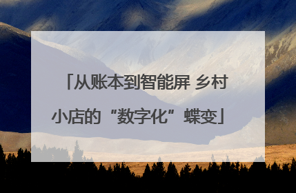 从账本到智能屏 乡村小店的“数字化”蝶变