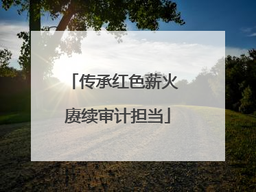 传承红色薪火 赓续审计担当
