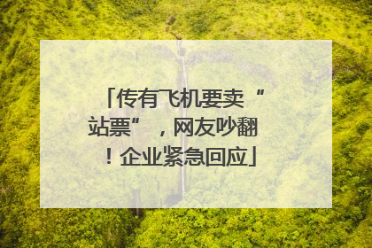 传有飞机要卖“站票”，网友吵翻！企业紧急回应