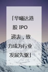 华曦达港股 IPO 递表，致力成为行业发展先驱