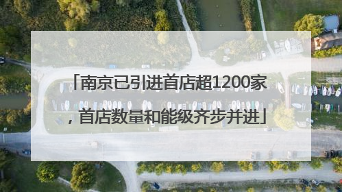 南京已引进首店超1200家，首店数量和能级齐步并进