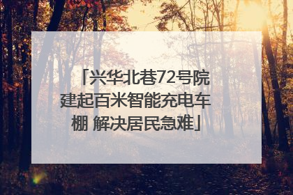 兴华北巷72号院建起百米智能充电车棚 解决居民急难