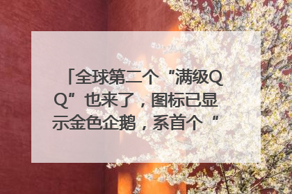 全球第二个“满级QQ”也来了，图标已显示金色企鹅，系首个“满级QQ”的小号
