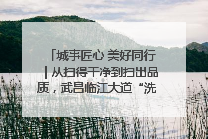 城事匠心 美好同行｜从扫得干净到扫出品质，武昌临江大道“洗”出洁净样板路