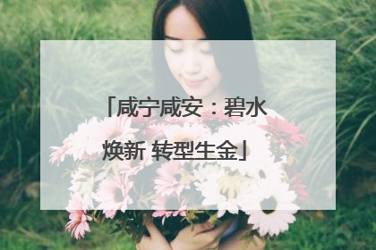 咸宁咸安：碧水焕新 转型生金