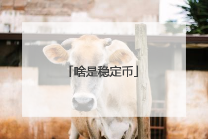 啥是稳定币