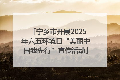 宁乡市开展2025年六五环境日“美丽中国我先行”宣传活动