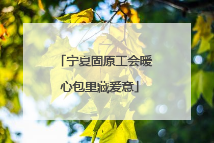 宁夏固原工会暖心包里藏爱意