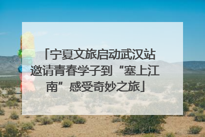 宁夏文旅启动武汉站 邀请青春学子到“塞上江南”感受奇妙之旅