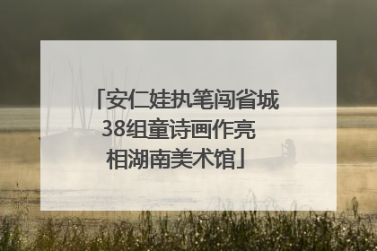 安仁娃执笔闯省城 38组童诗画作亮相湖南美术馆