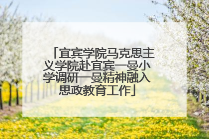 宜宾学院马克思主义学院赴宜宾一曼小学调研一曼精神融入思政教育工作