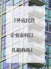 外省民营企业家何以扎根商南
