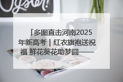 多图直击河南2025年新高考｜红衣旗袍送祝福 鲜花葵花助梦圆——尉氏县高考暖心送考