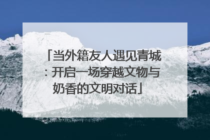 当外籍友人遇见青城：开启一场穿越文物与奶香的文明对话