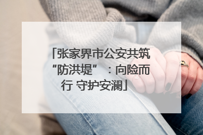 张家界市公安共筑“防洪堤”：向险而行 守护安澜