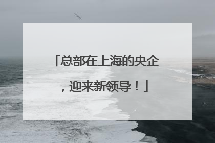 总部在上海的央企，迎来新领导！