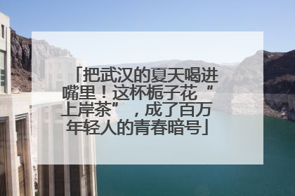把武汉的夏天喝进嘴里！这杯栀子花“上岸茶”，成了百万年轻人的青春暗号