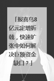报喜鸟8亿元定增折戟，快速扩张中如何解决巨额资金缺口？