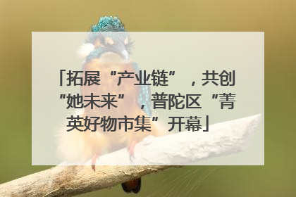 拓展“产业链”，共创“她未来”，普陀区“菁英好物市集”开幕