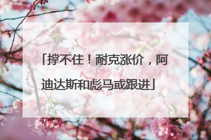 撑不住！耐克涨价，阿迪达斯和彪马或跟进