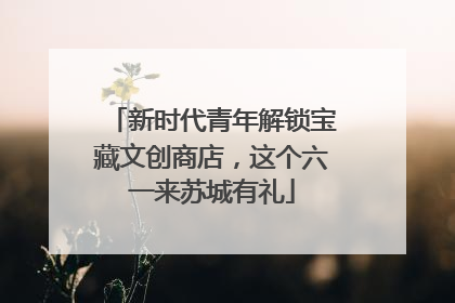 新时代青年解锁宝藏文创商店，这个六一来苏城有礼