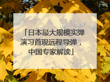 日本最大规模实弹演习首现远程导弹，中国专家解读