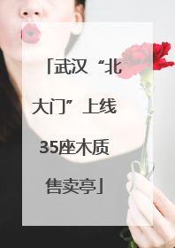 武汉“北大门”上线35座木质售卖亭